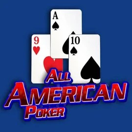 All American Poker slot visual from RTG (Reel Time Gaming) available on midnitecasino.bet