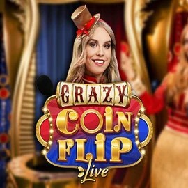 Crazy Coin Flip logo by Evolution at Midnite CasinoCrazy Coin Flip