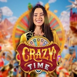 Logo of Crazy Time from Evolution at Midnite Casino