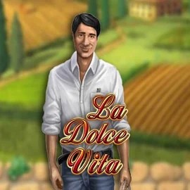 La Dolce Vita slot logo by Gamomat at Midnite Casino