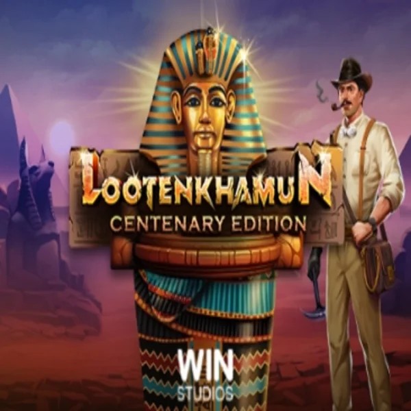 Official Slots logo: Loot'en Khamun the Dead Sea Scrolls by Win Studios at Midnite Casino